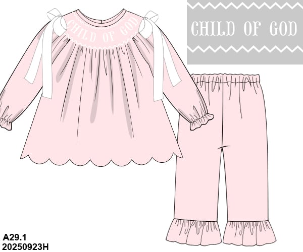 VALENTINE PO SHIPS JANUARY: Child of God Pants Set