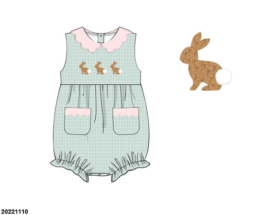 SPRING PO SHIPES MARCH(1-31): Hop Little Bunnies Girl Bubble