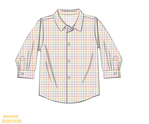 Easter Collection: Easter Plaid Button Down