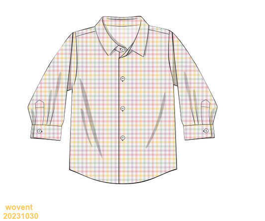 Easter Collection: Easter Plaid Button Down