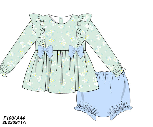 Stella Floral Bloomer Set