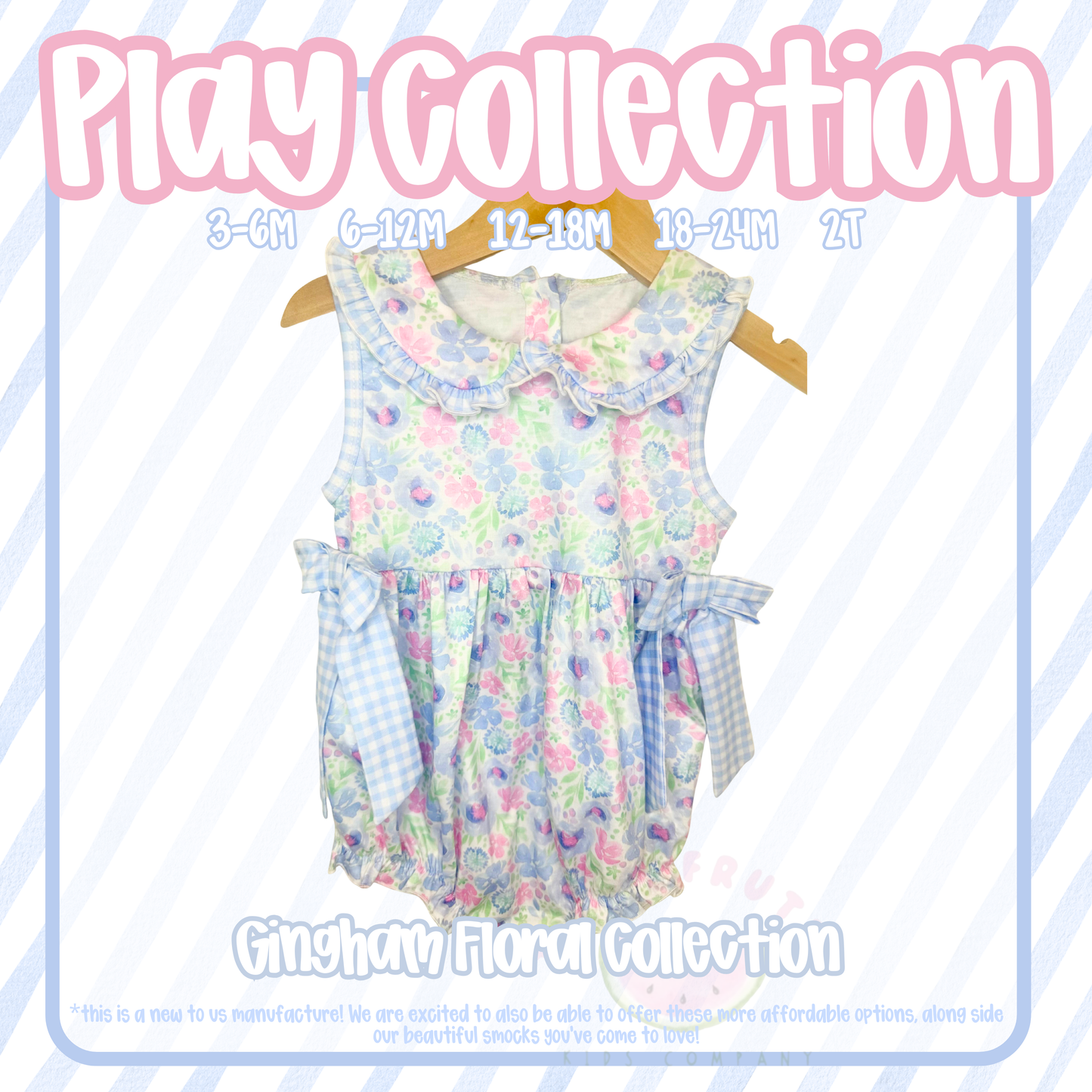 PLAY COLLECTION: Gingham Floral Bubble