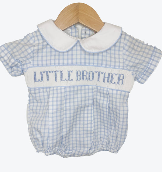 NEWBORN COLLECTION: Windowpane Little Brother Bubble