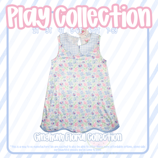PLAY COLLECTION: Gingham Floral Dress