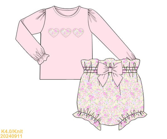 Winter Collection: Spring Hearts Shortie Set