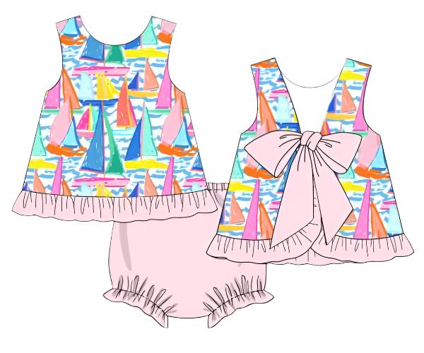 Sailboat Bloomer Set