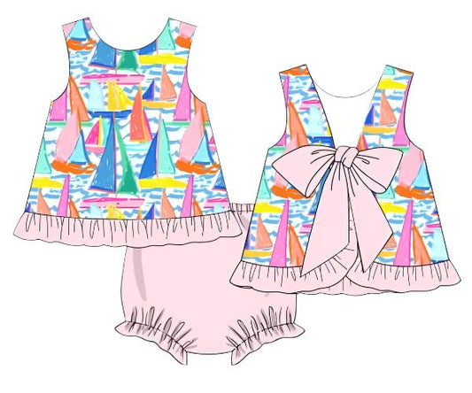 Sailboat Bloomer Set