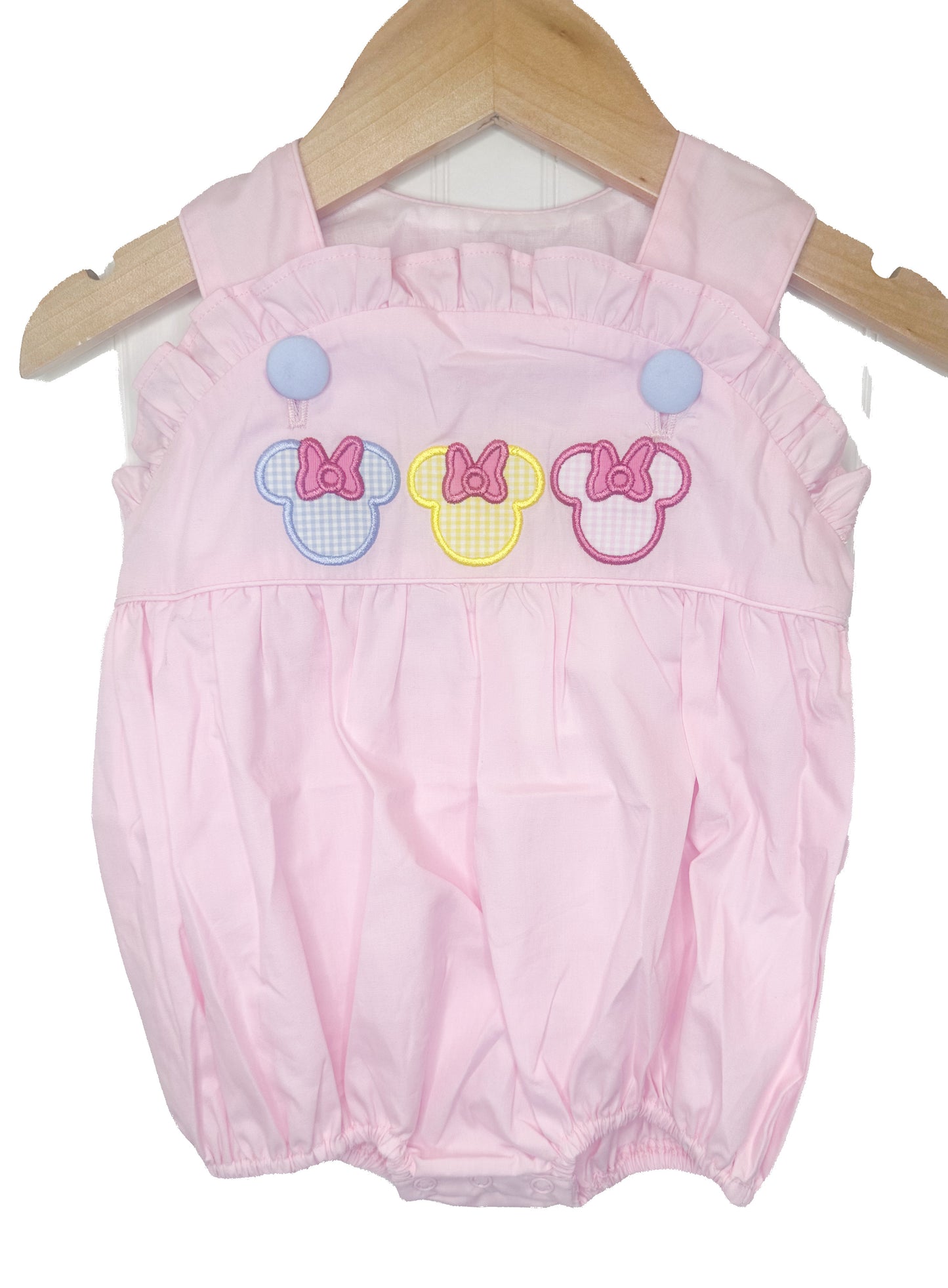 Gingham Mouse Ears Bubble