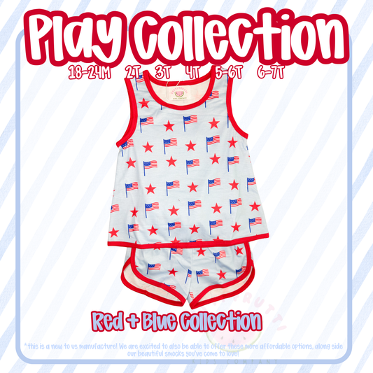 PLAY COLLECTION: RWB Shorts Set Girl