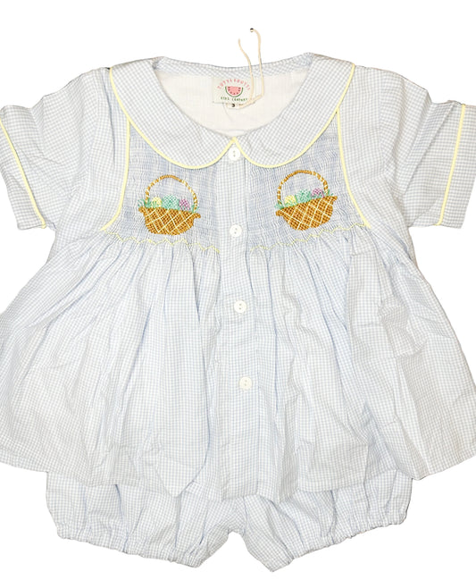 Easter Egg Hunt Bubble Shorts Set