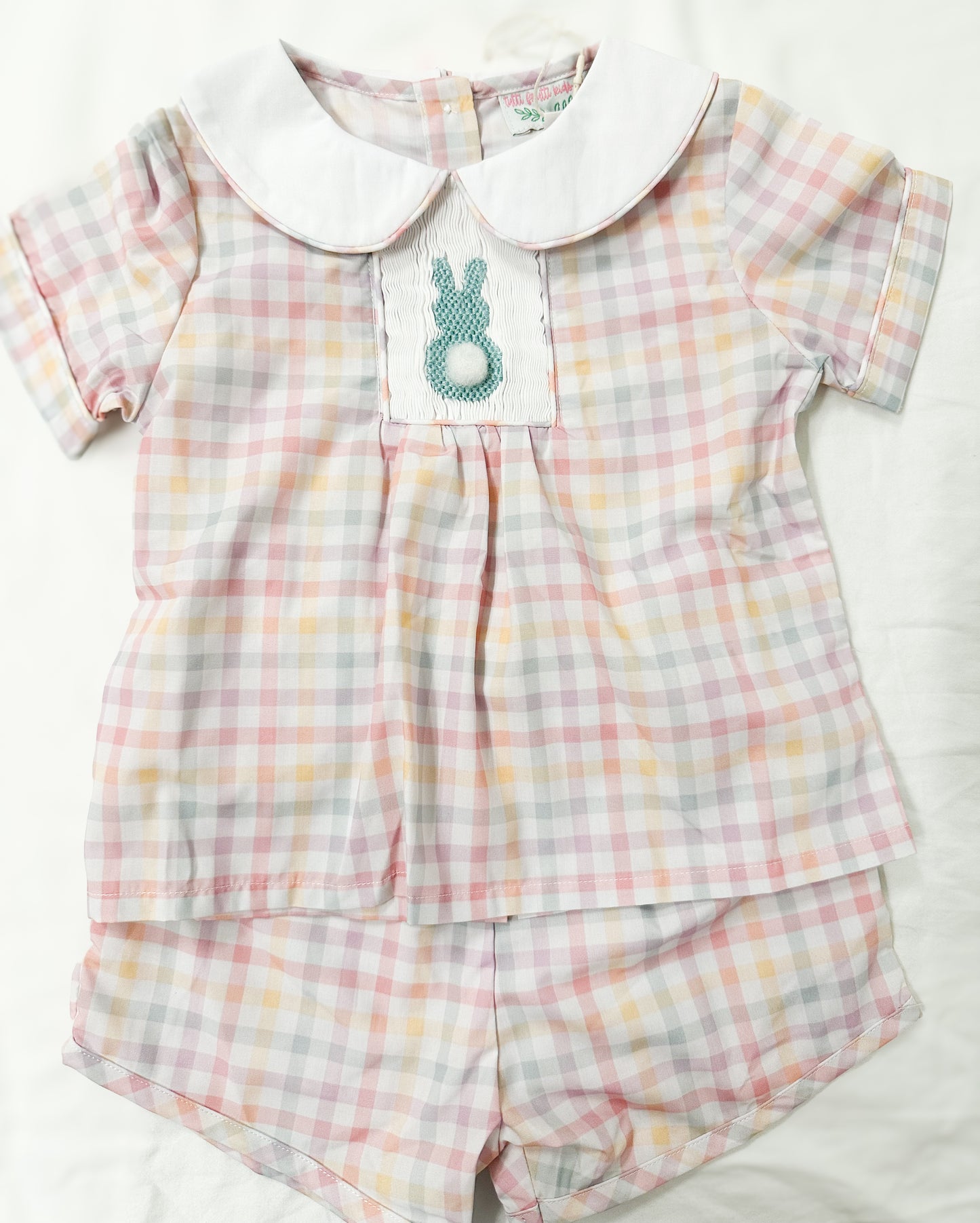 Easter Collection: Easter Plaid Shorts Set
