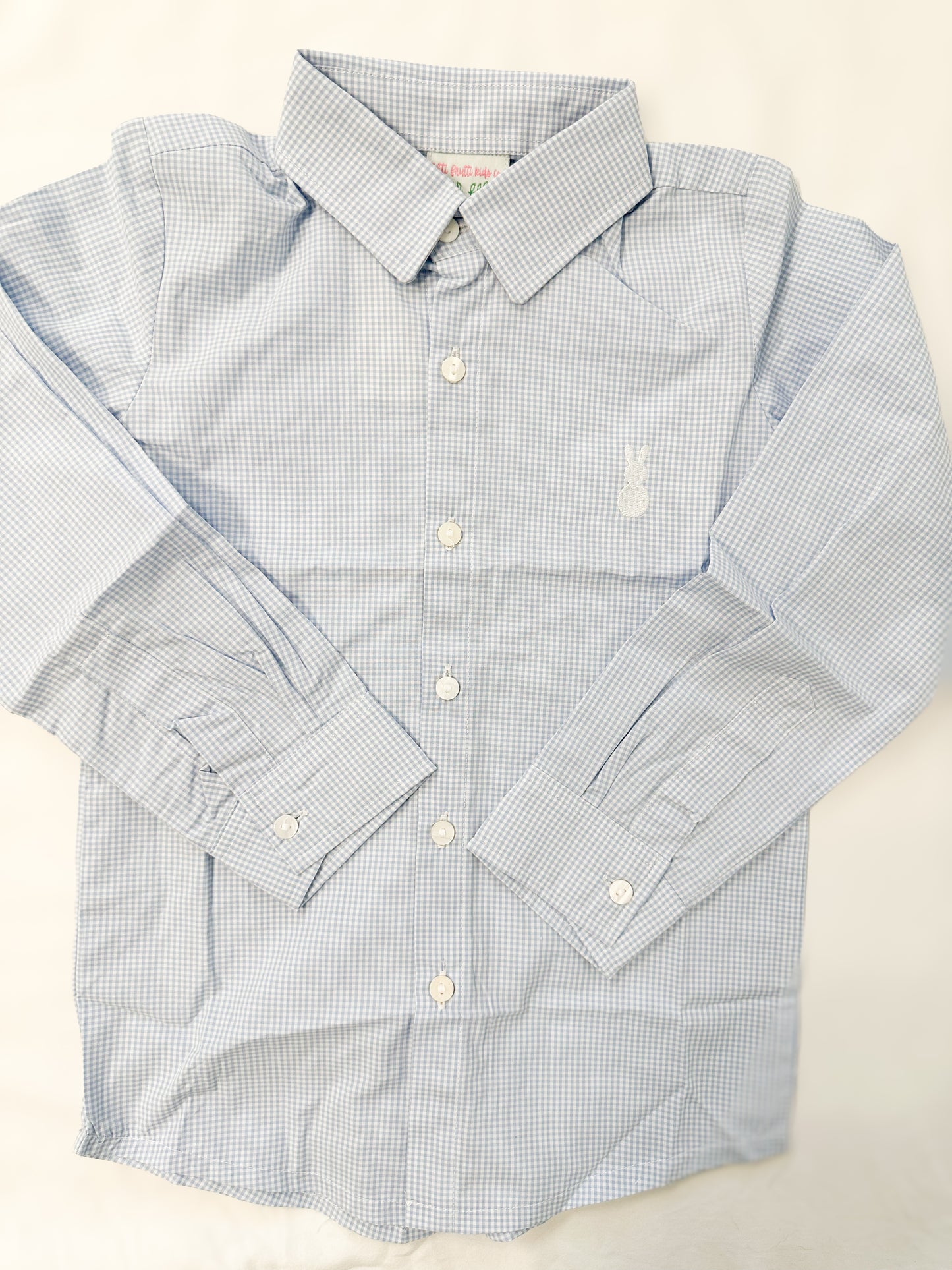Easter Collection: Gingham Bunny Button Down
