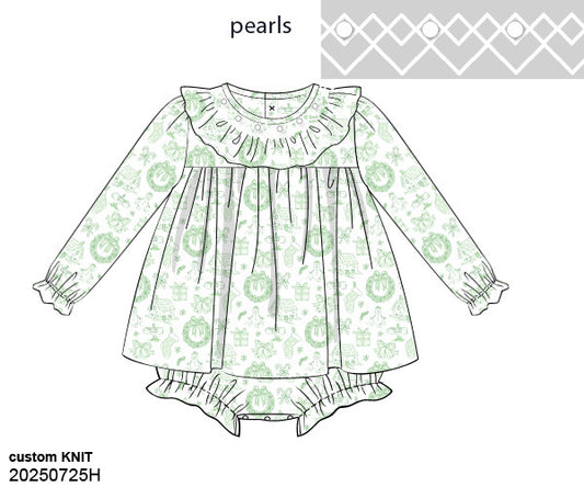 PRE SALE: Toile Tidings Skirted bubble