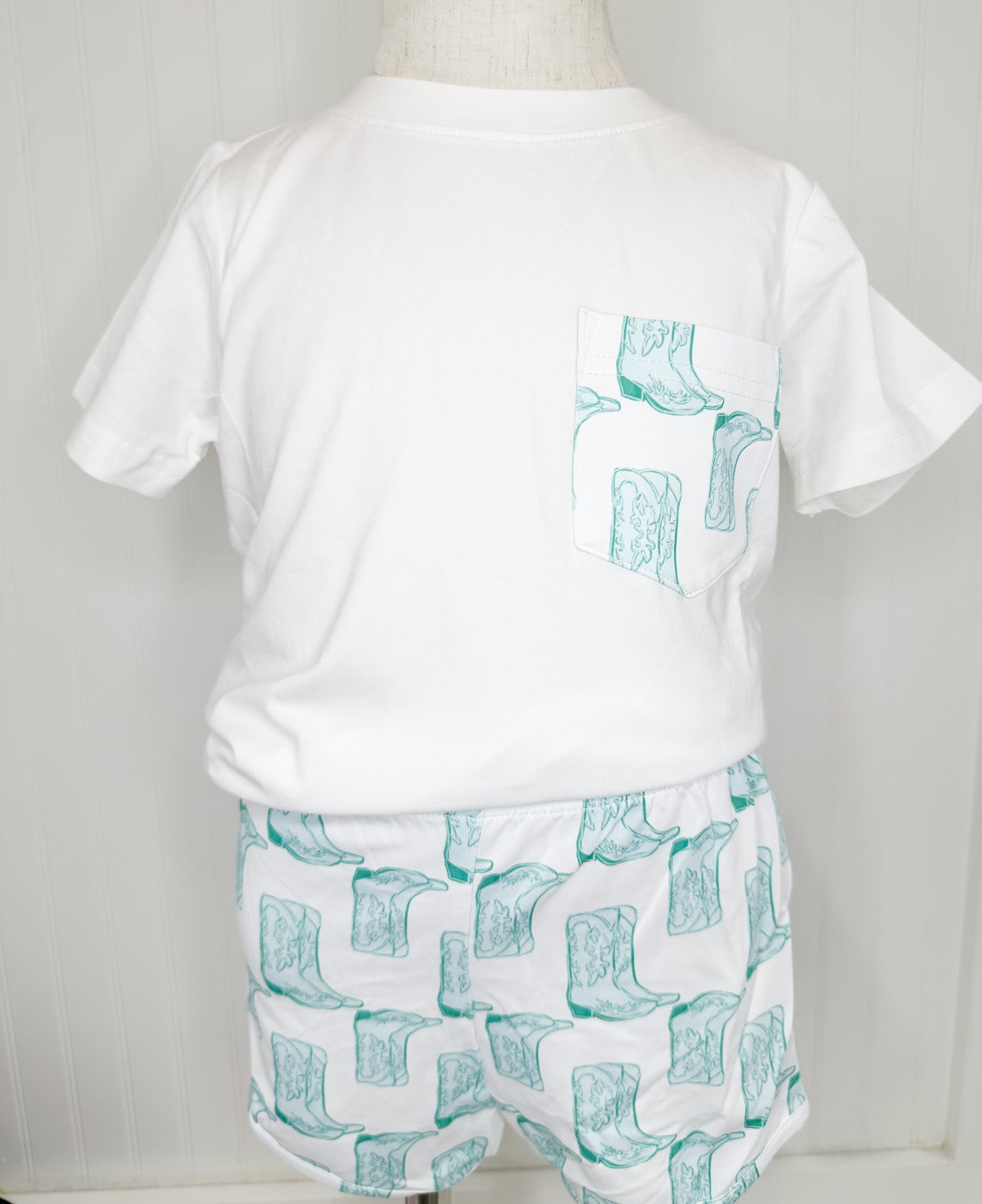 Western Cowboy Shorts Set