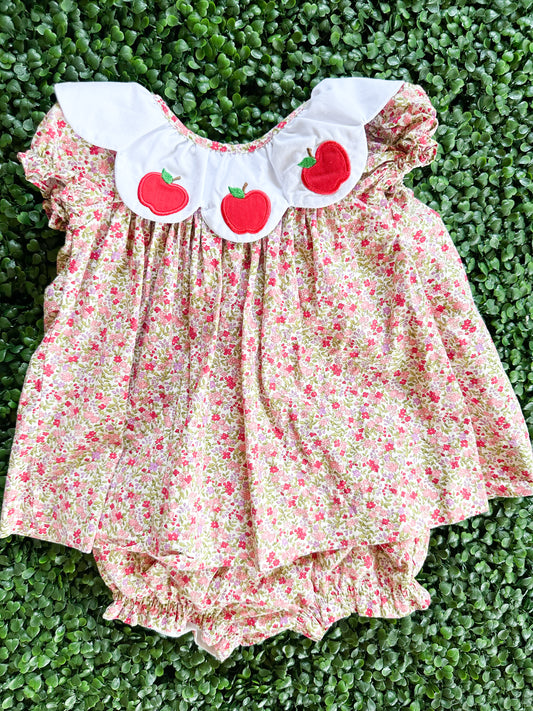 SCHOOL COLLECTION: Floral Apple Bloomer Set