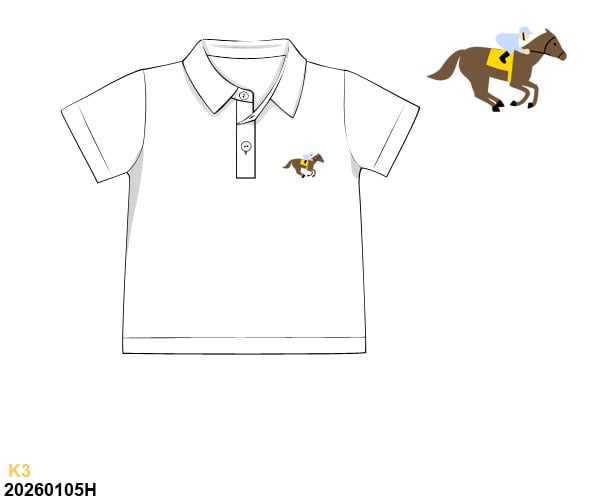 PRESALE SHIPS APRIL: Racehorse polo